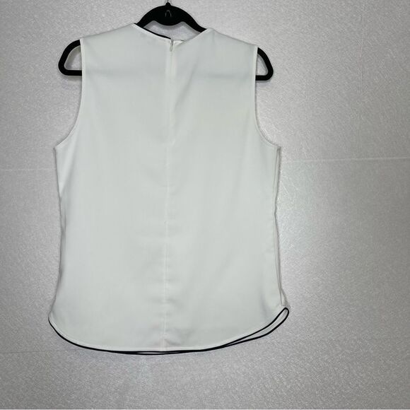 Equipment Lyle Contrast Trim Sleeveless Top M - Picture 4 of 5